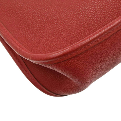 Hermes 2003 Rouge Garance Togo Vespa PM Shoulder Bag