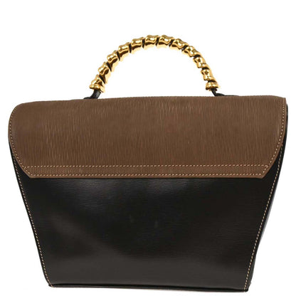 Loewe Black Brown Leather Velazquez Handbag