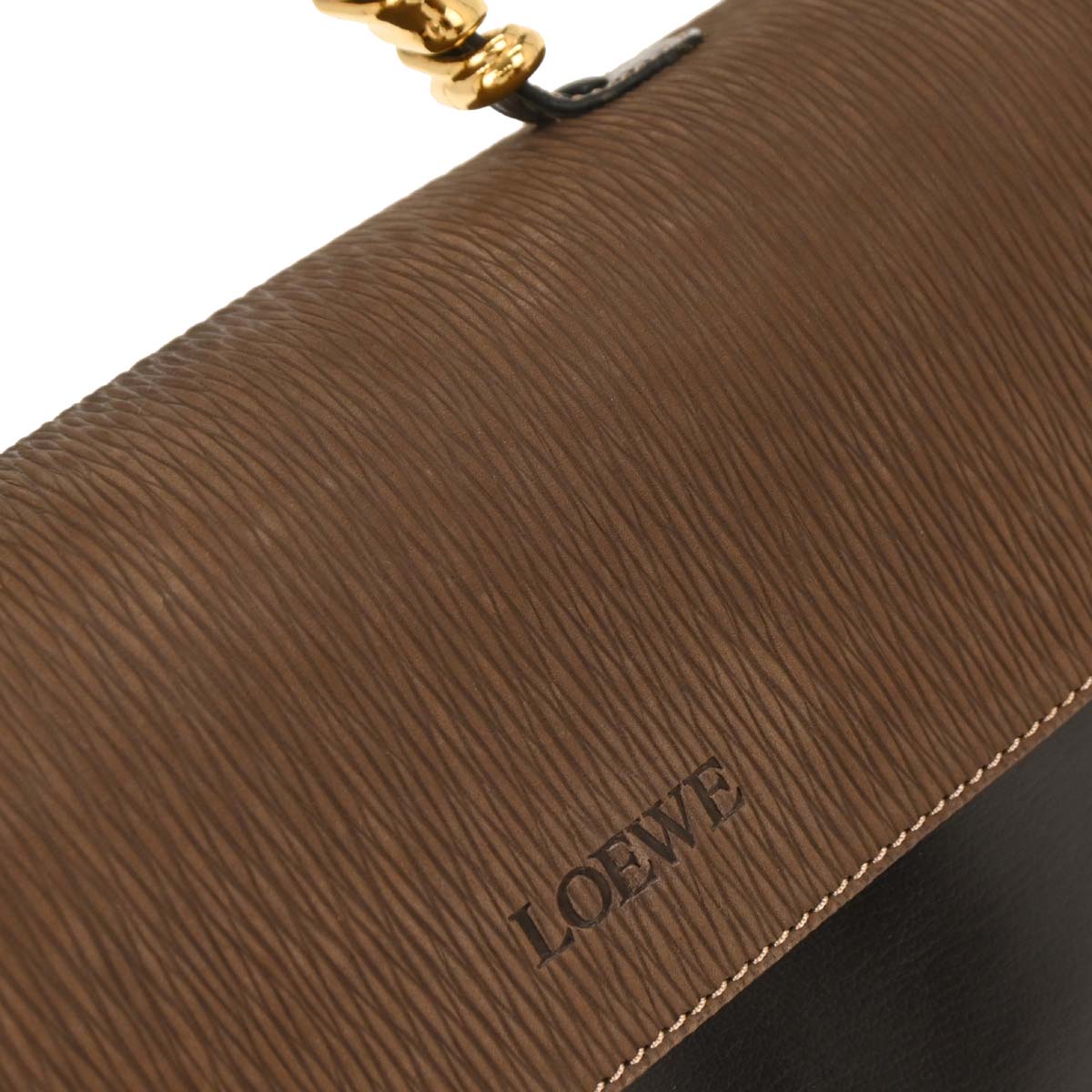 Loewe Black Brown Leather Velazquez Handbag