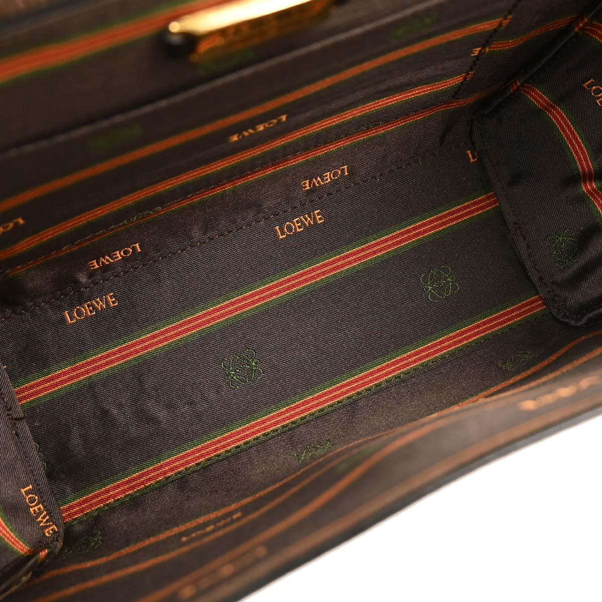 Loewe Black Brown Leather Velazquez Handbag