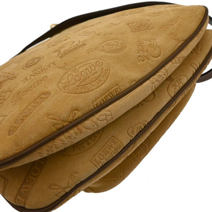 Loewe * Beige Suede 160th Anniversary Shoulder Bag