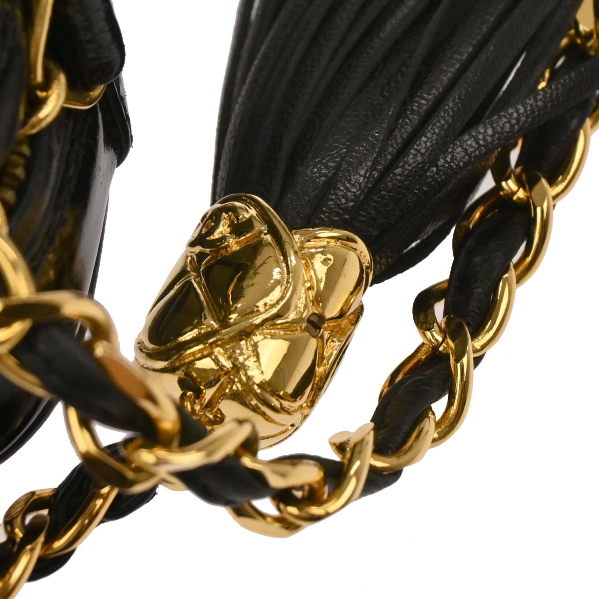 Chanel 1991-1994 Black Patent Leather Camera Bag Small