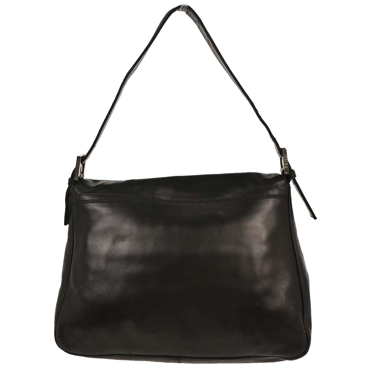 Fendi Black Leather Mamma Baguette Handbag