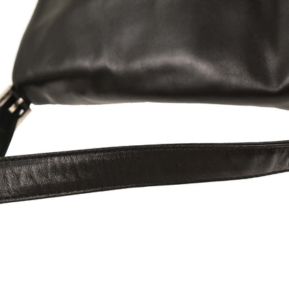 Fendi Black Leather Mamma Baguette Handbag