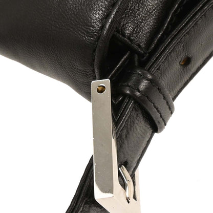 Fendi Black Leather Mamma Baguette Handbag