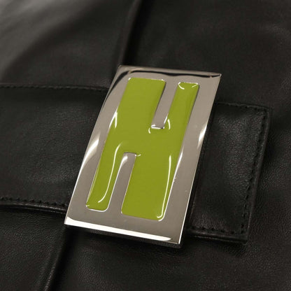 Fendi Black Leather Mamma Baguette Handbag