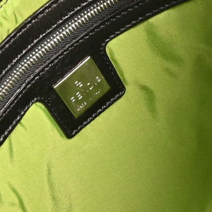 Fendi Black Leather Mamma Baguette Handbag