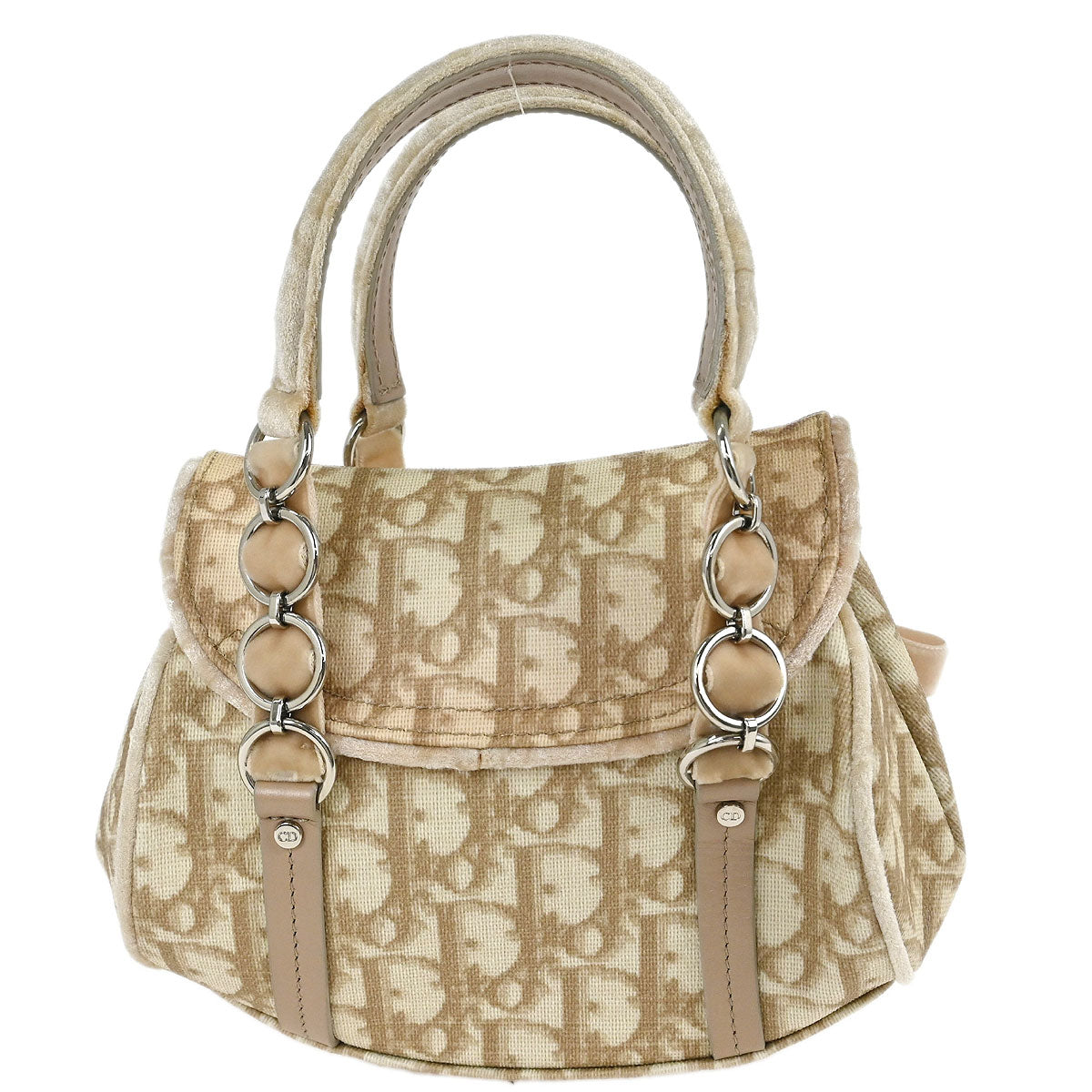 Christian Dior White PVC Trotter Romantic Handbag