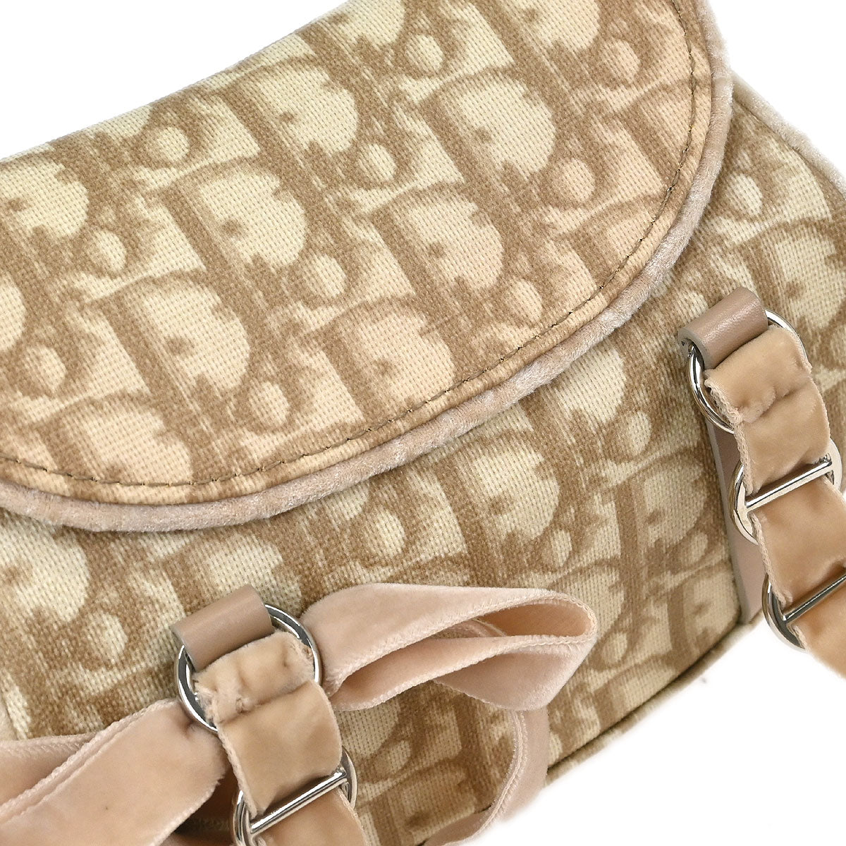 Christian Dior White PVC Trotter Romantic Handbag