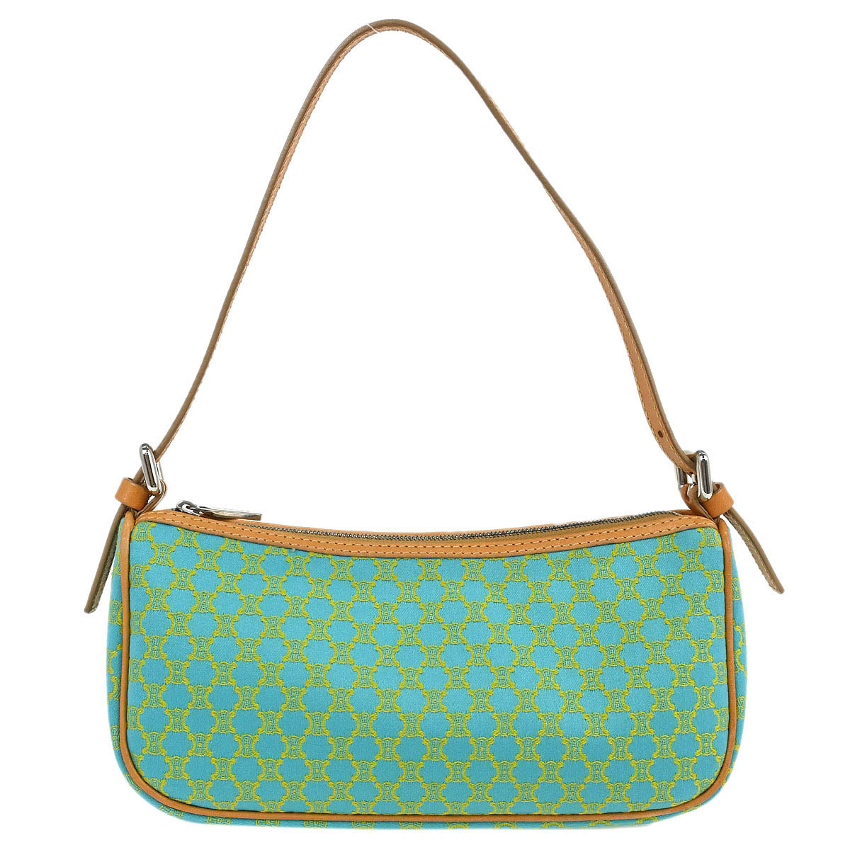 Celine Light Blue Canvas Macadam Handbag