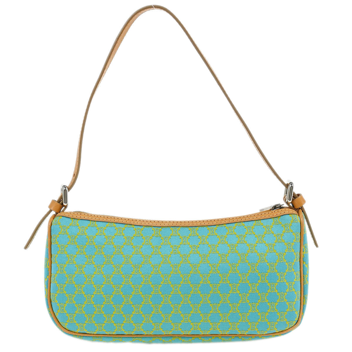 Celine Light Blue Canvas Macadam Handbag