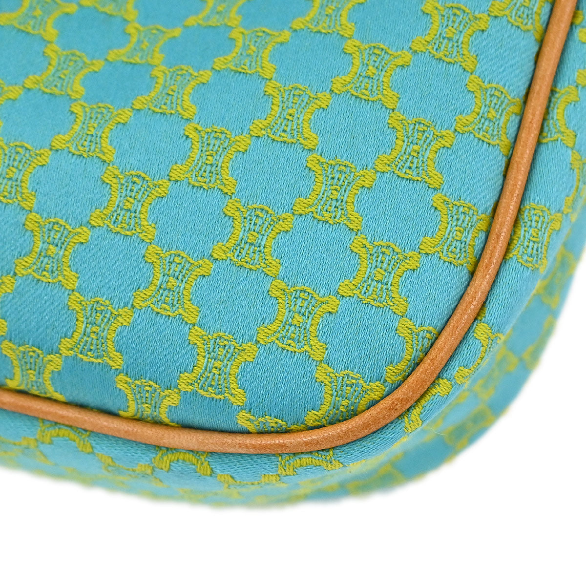 Celine Light Blue Canvas Macadam Handbag