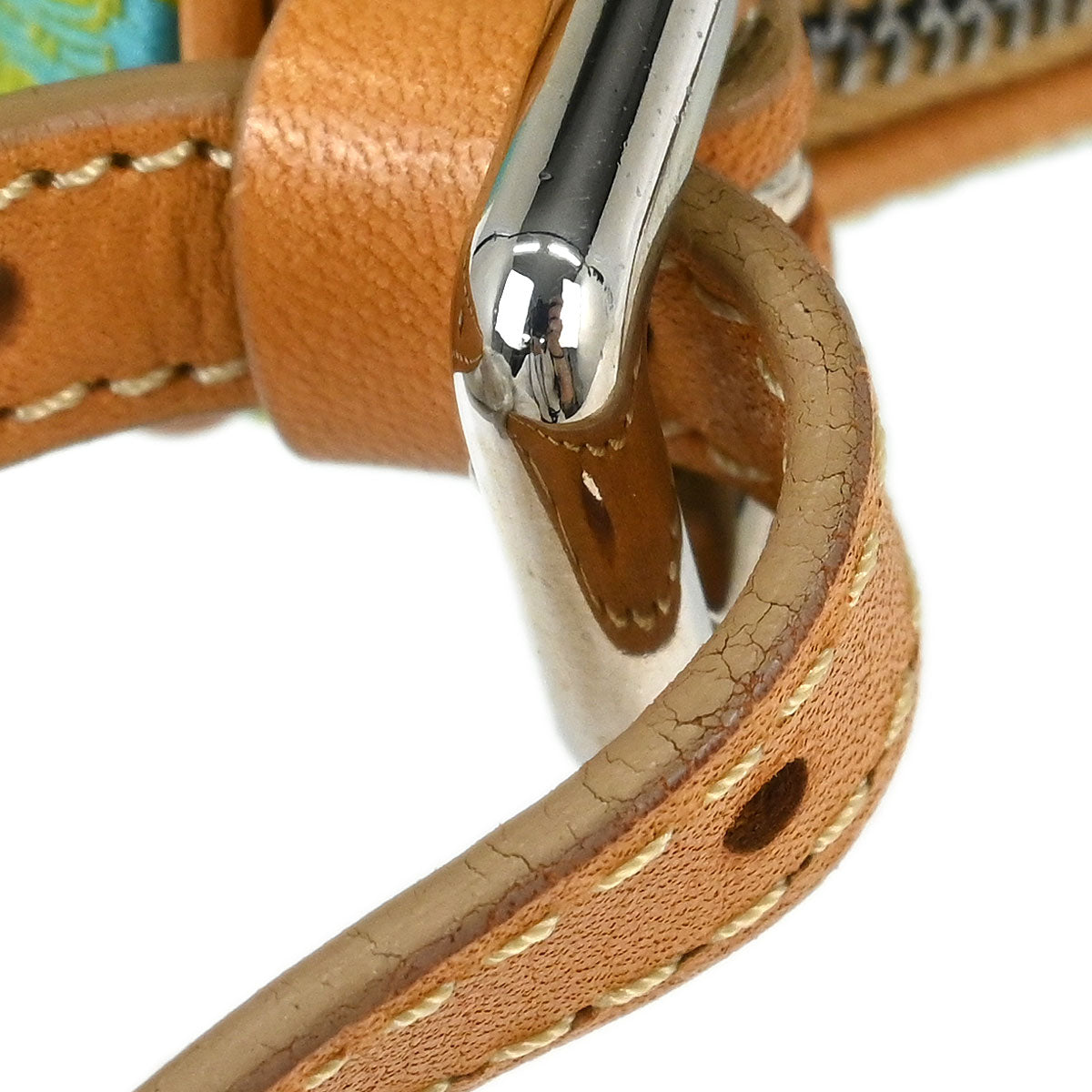 Celine Light Blue Canvas Macadam Handbag