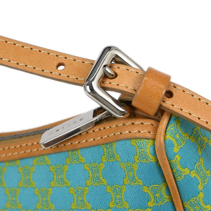 Celine Light Blue Canvas Macadam Handbag