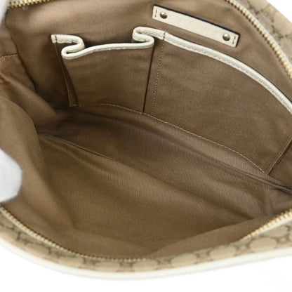 Celine * Beige Canvas Macadam Shoulder Bag
