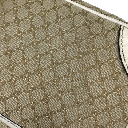 Celine * Beige Canvas Macadam Shoulder Bag