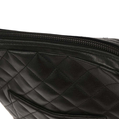 Chanel 2004-2005 Black Calfskin Cambon Ligne Shoulder Bag