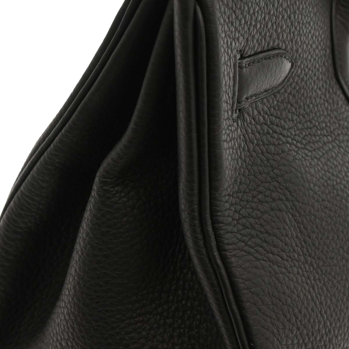 Hermes Black Taurillon Clemence Birkin 35 Handbag