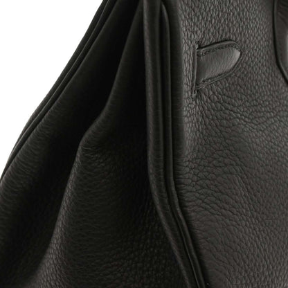 Hermes Black Taurillon Clemence Birkin 35 Handbag