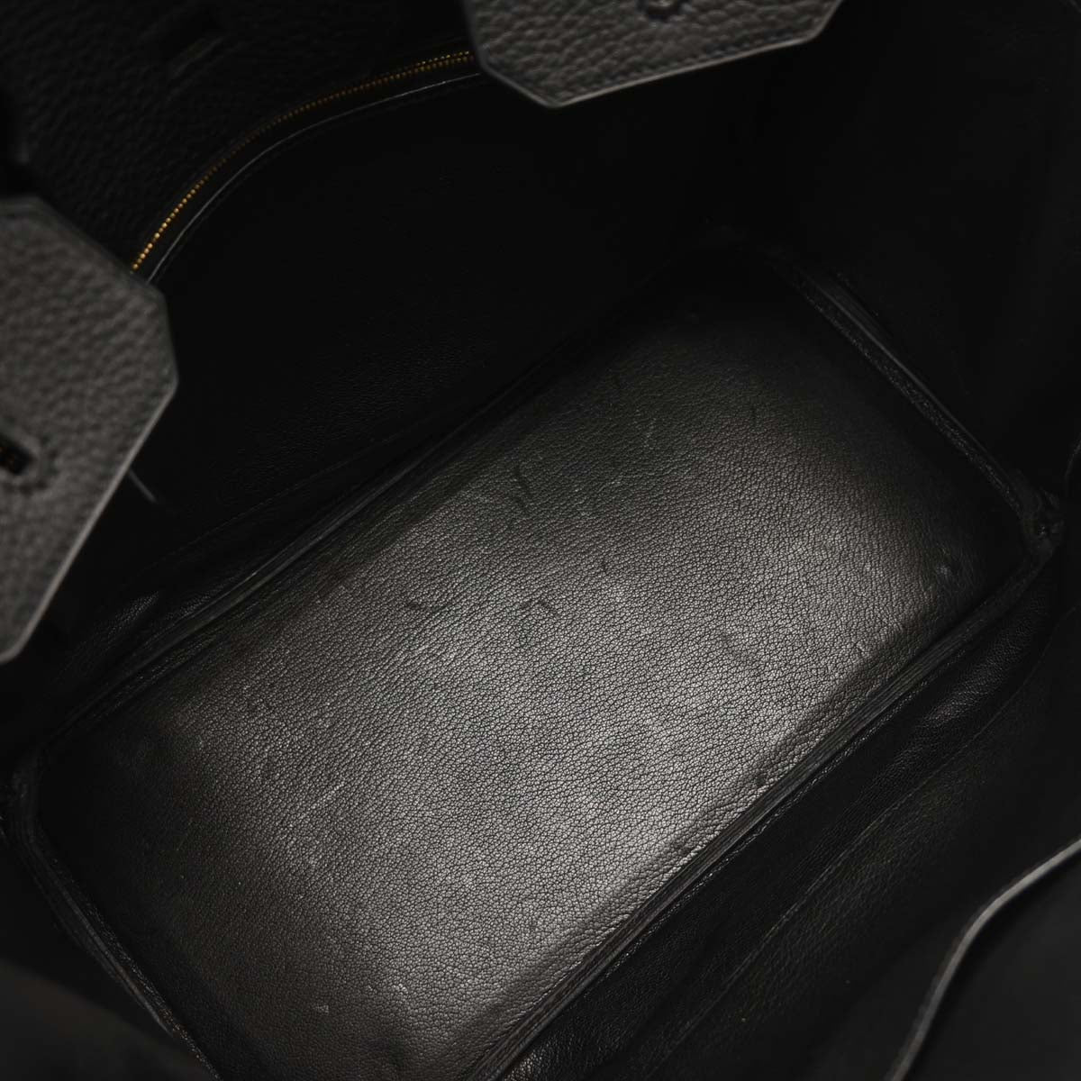 Hermes Black Taurillon Clemence Birkin 35 Handbag