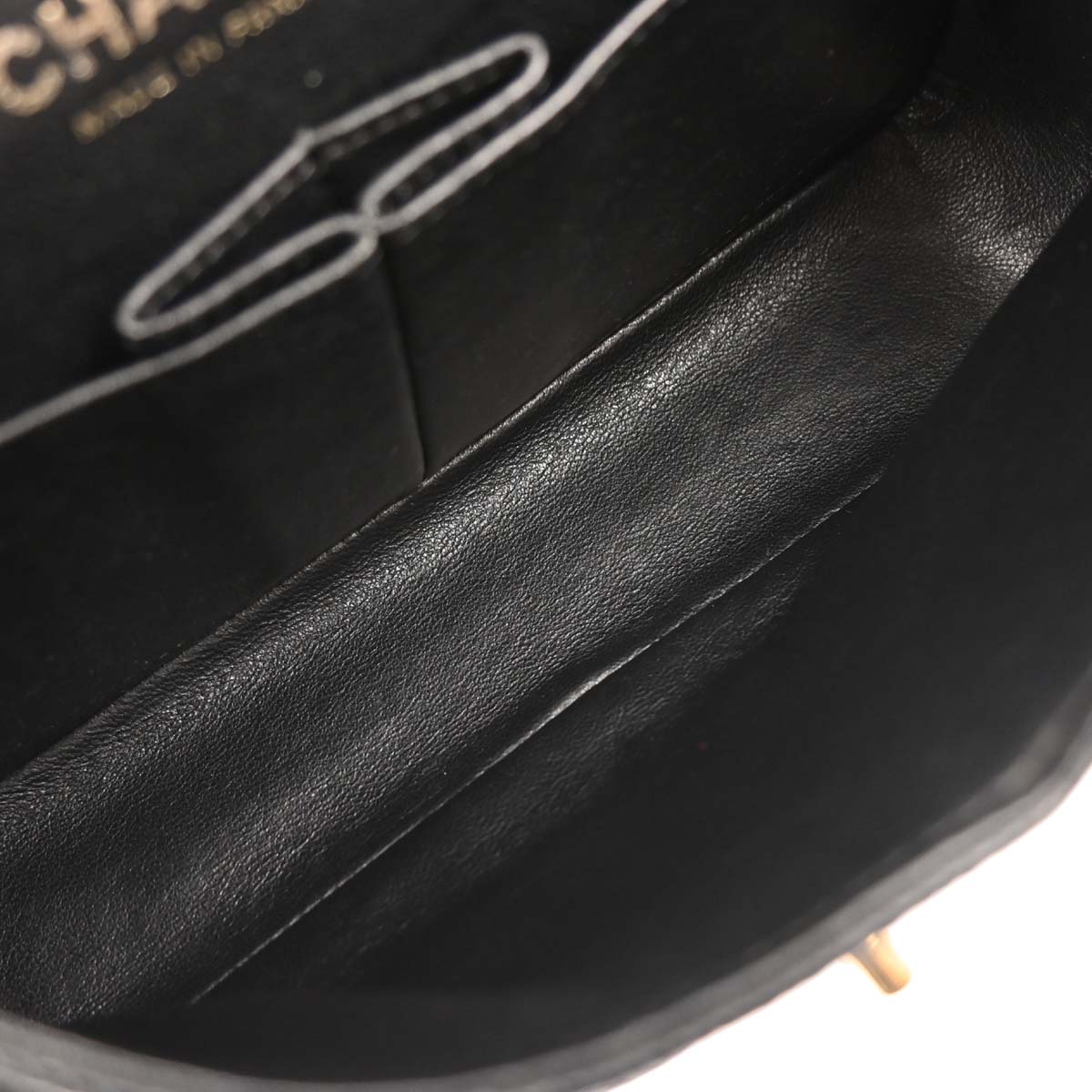 Chanel 2008-2009 Black Caviar Small Classic Double Flap Shoulder Bag