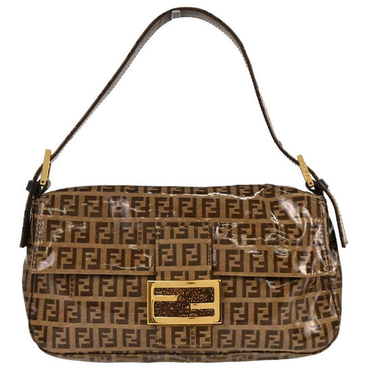 Fendi 2000 PVC Zucchino Baguette Handbag