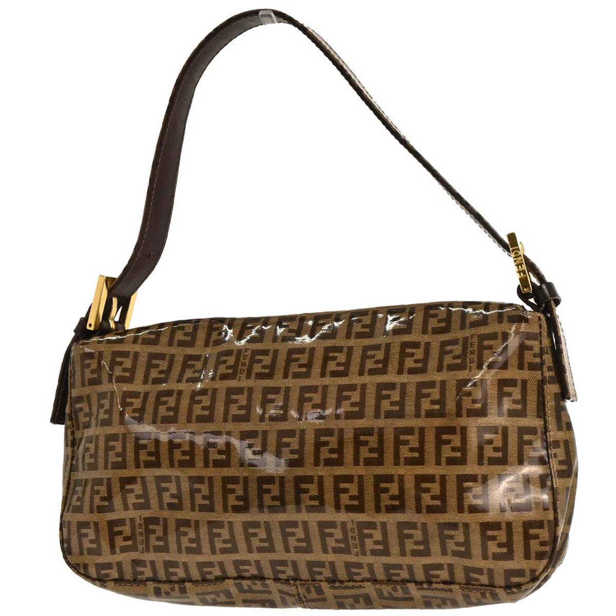 Fendi 2000 PVC Zucchino Baguette Handbag