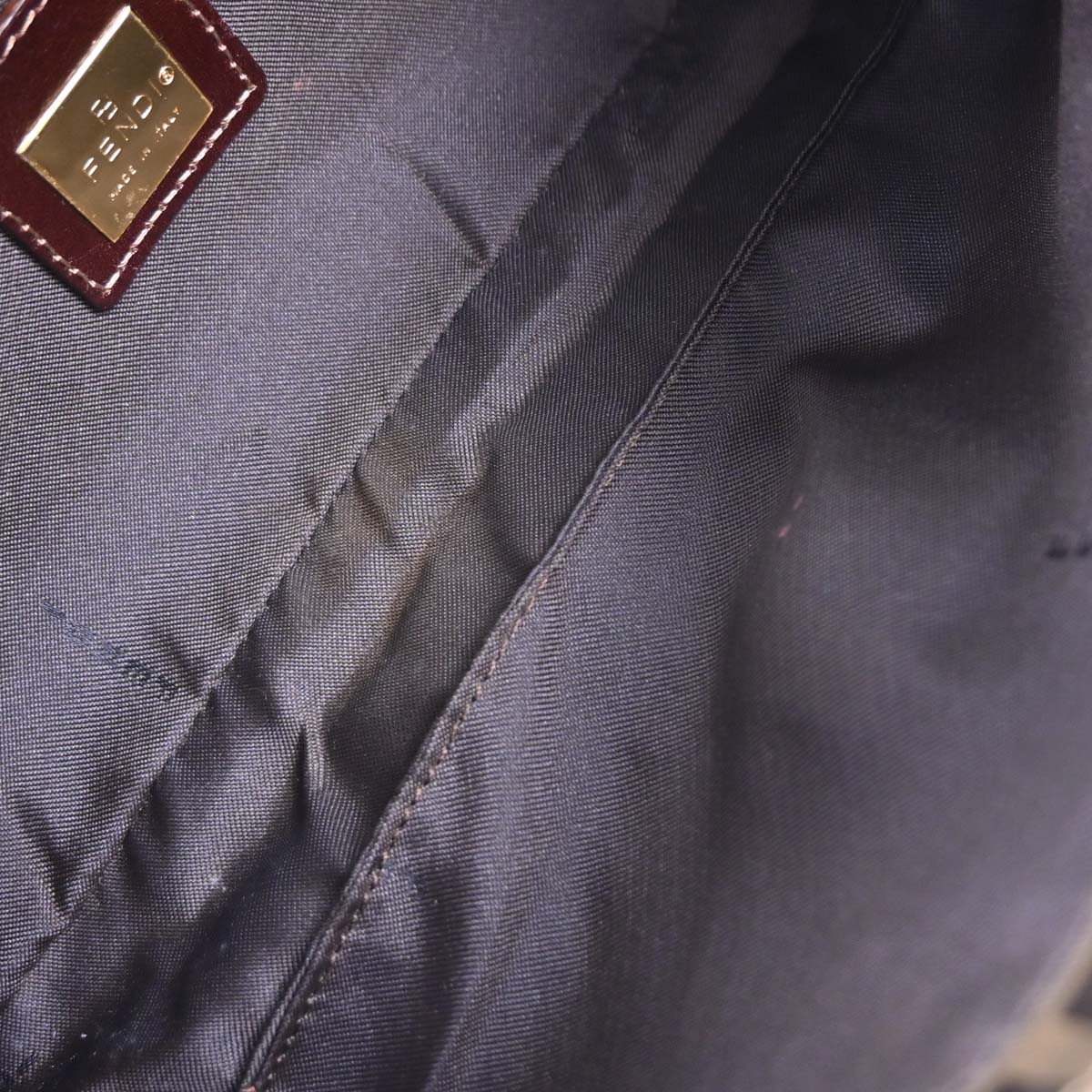 Fendi 2000 PVC Zucchino Baguette Handbag