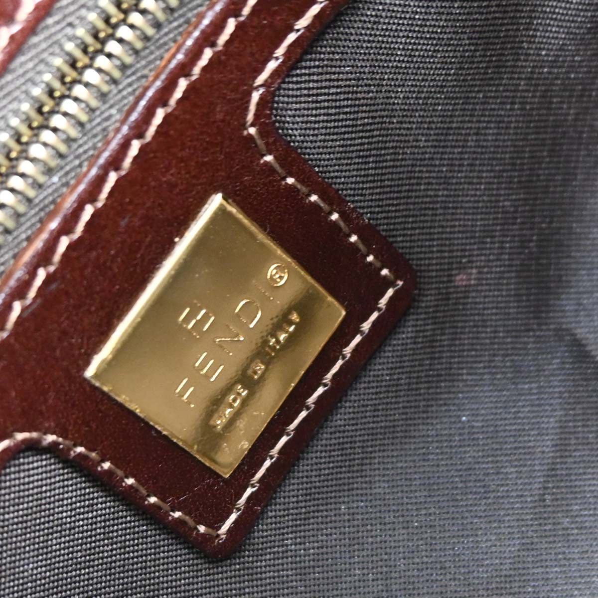 Fendi 2000 PVC Zucchino Baguette Handbag