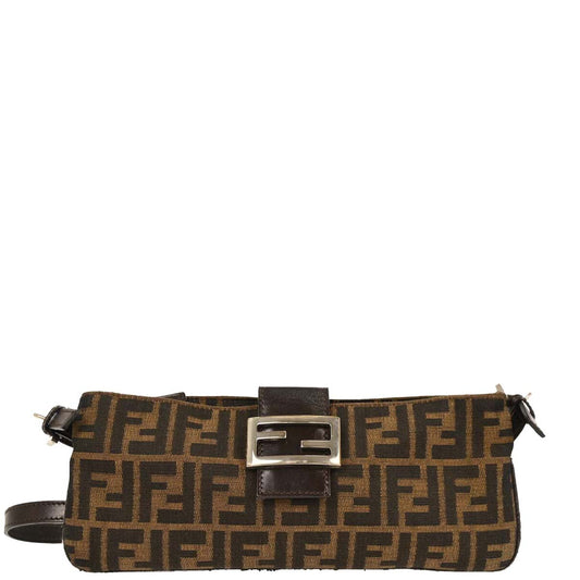 Fendi Brown Zucca Shoulder Bag