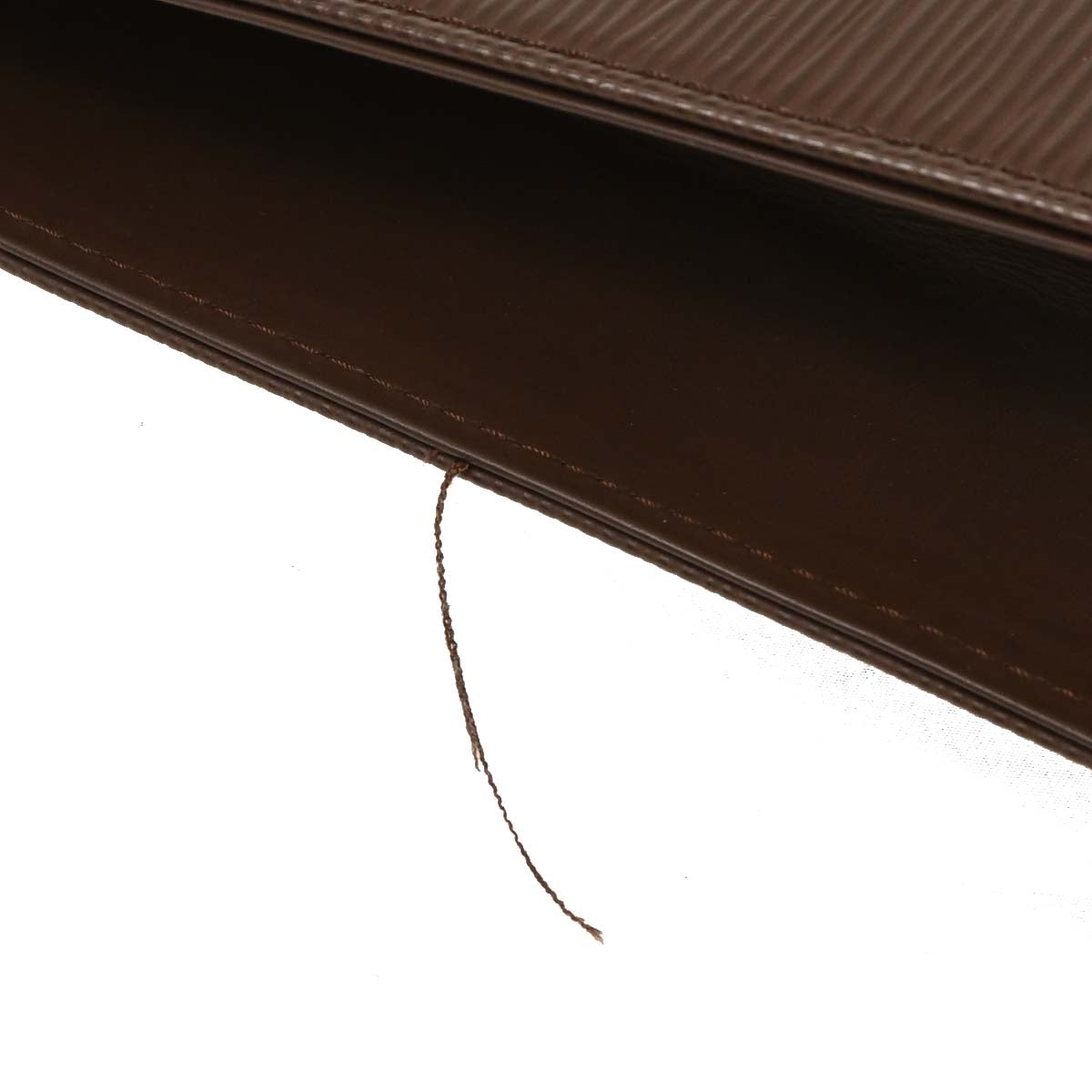 Louis Vuitton 2003 Brown Epi Sac Plat Handbag M5908D