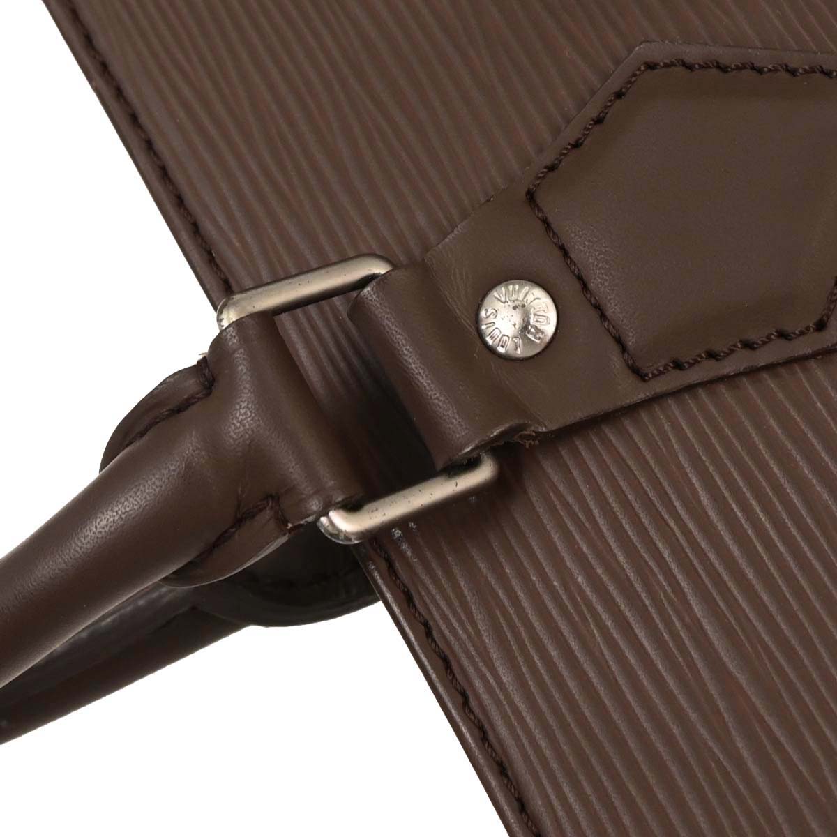 Louis Vuitton 2003 Brown Epi Sac Plat Handbag M5908D