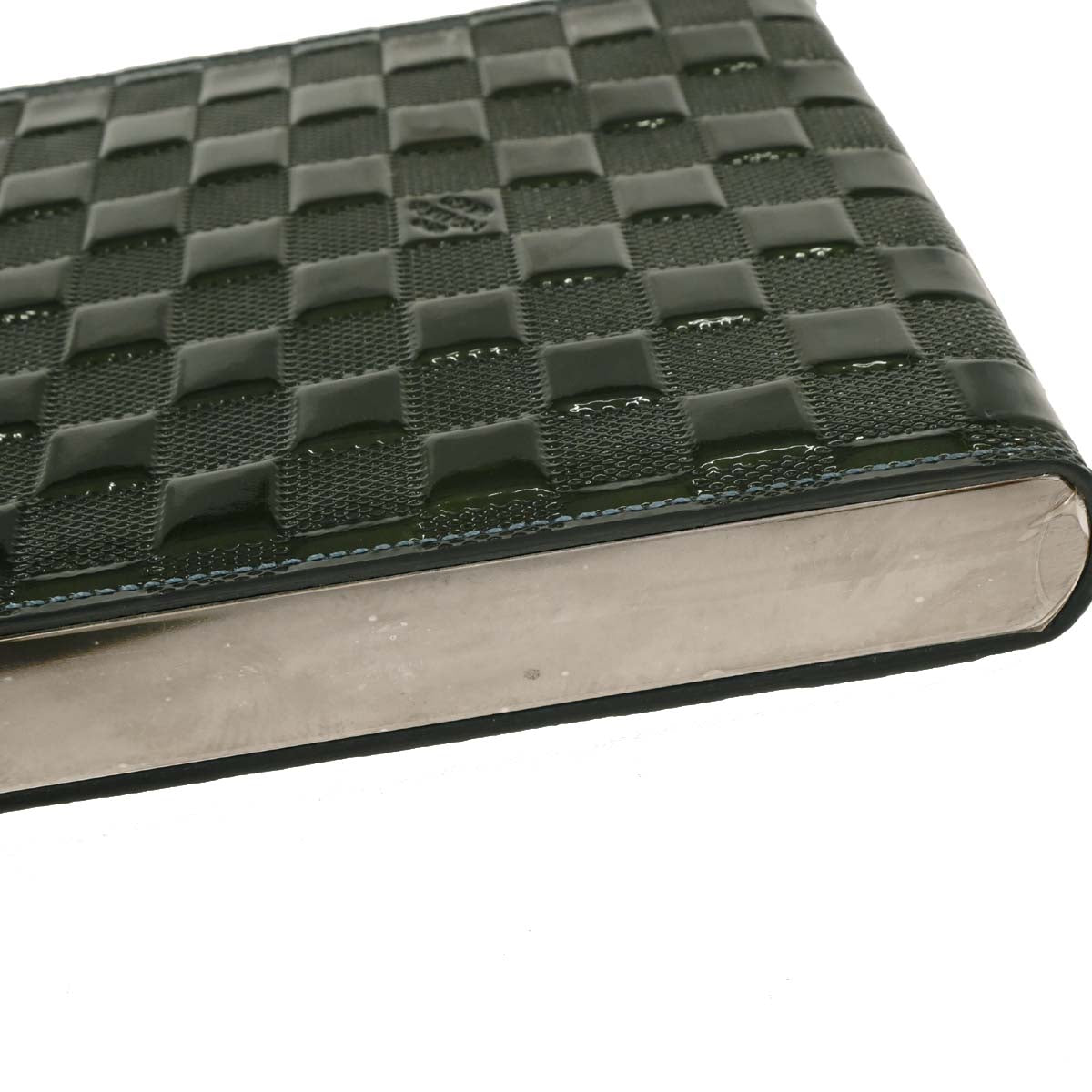 Louis Vuitton 2000 Green Damier Vernis Ange Bleu GM Handbag M92105