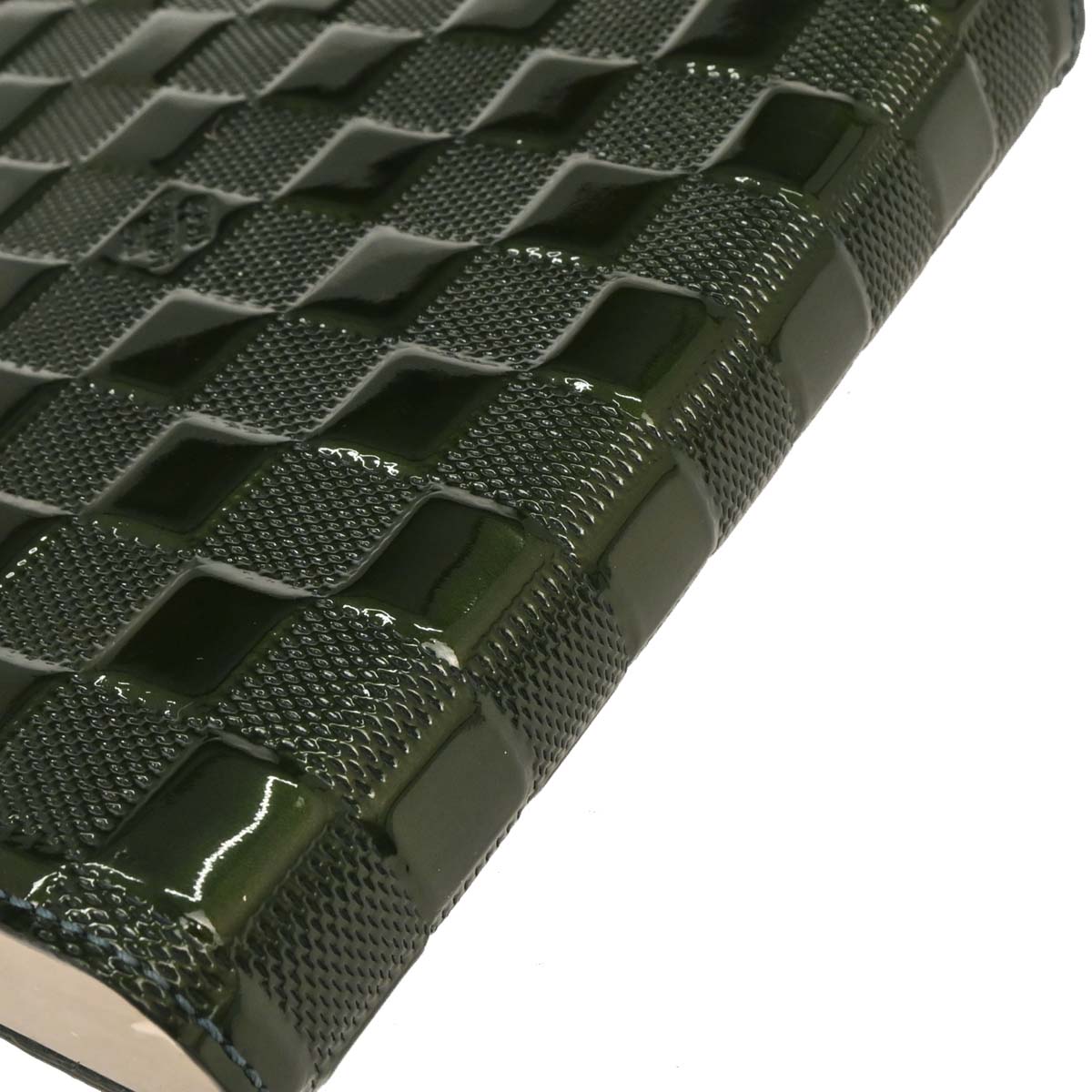 Louis Vuitton 2000 Green Damier Vernis Ange Bleu GM Handbag M92105