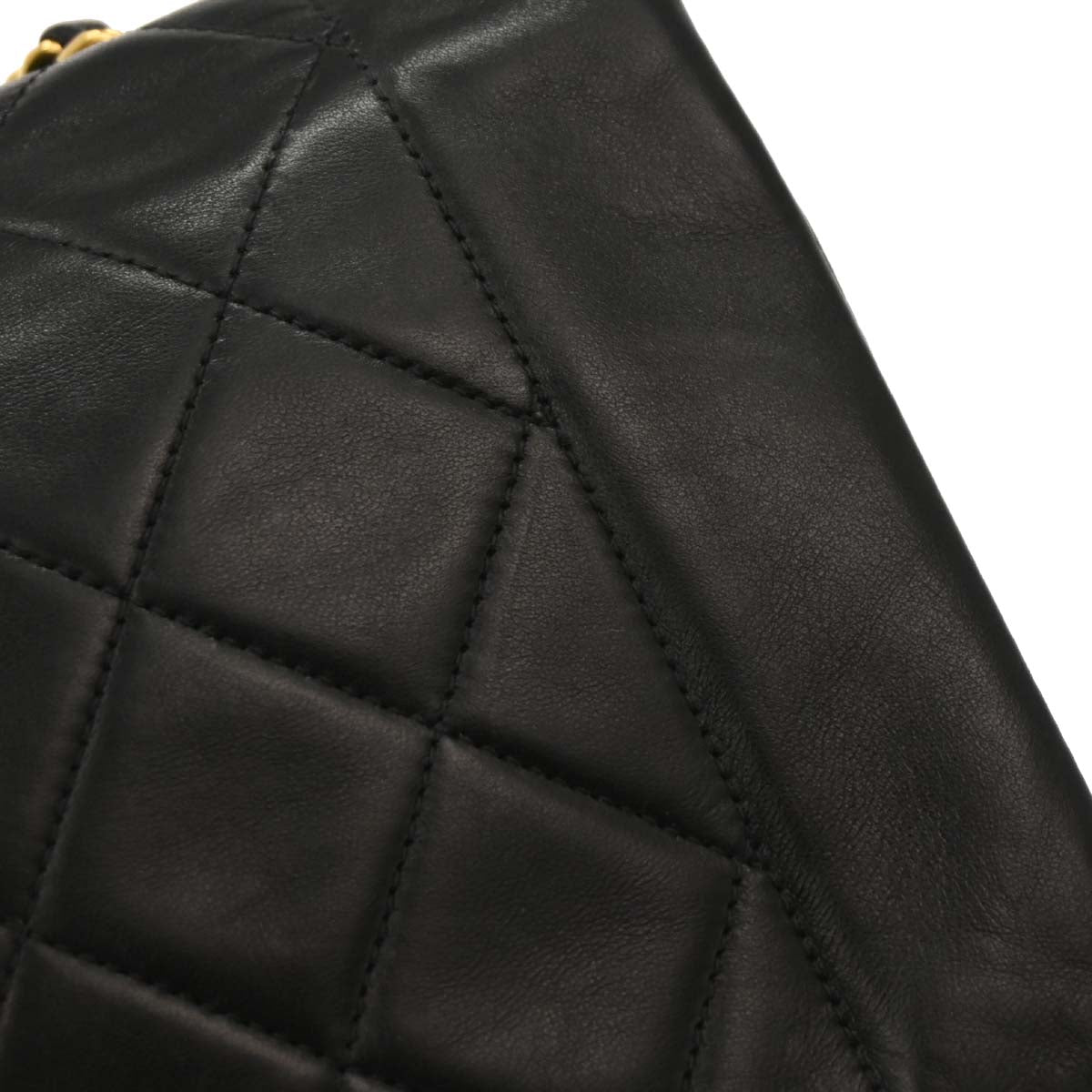Chanel Black Lambskin Small Diana Shoulder Bag