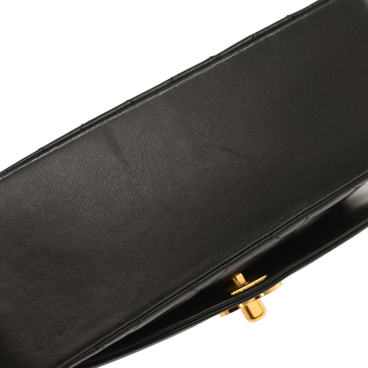 Chanel Black Lambskin Small Diana Shoulder Bag