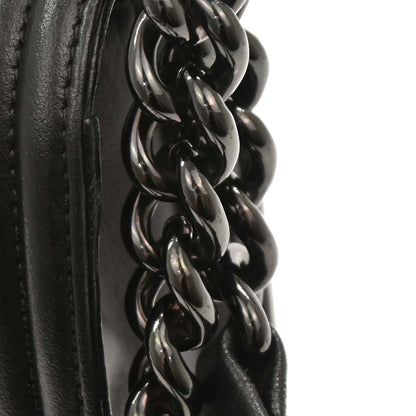 Boy Chanel 2017-2018 Black Caviar Small Chain Shoulder Bag