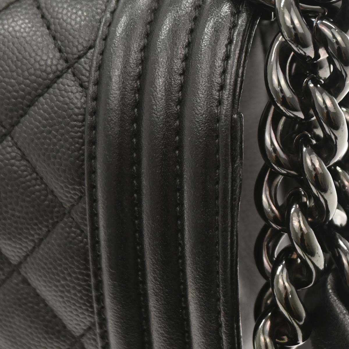 Boy Chanel 2017-2018 Black Caviar Small Chain Shoulder Bag