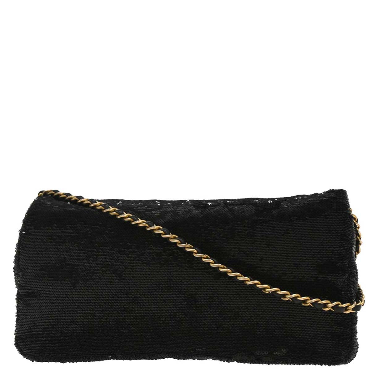 Chanel 2017 Black Sequins Dare To Disturb Shoulder Bag