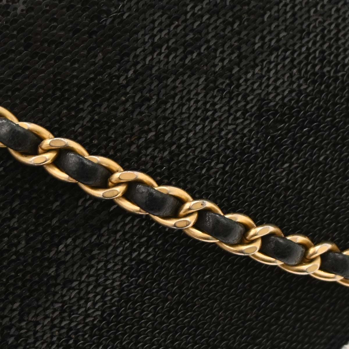 Chanel 2017 Black Sequins Dare To Disturb Shoulder Bag