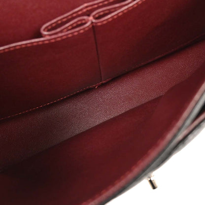 Chanel 2018 Black Caviar Medium Classic Double Flap Shoulder Bag