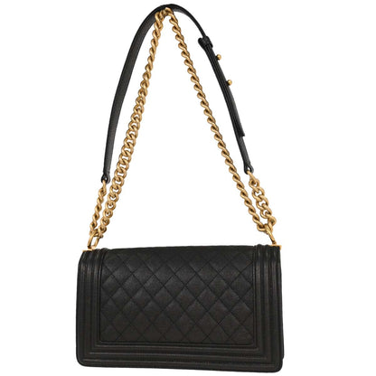 Boy Chanel 2019 Black Caviar Medium Shoulder Bag