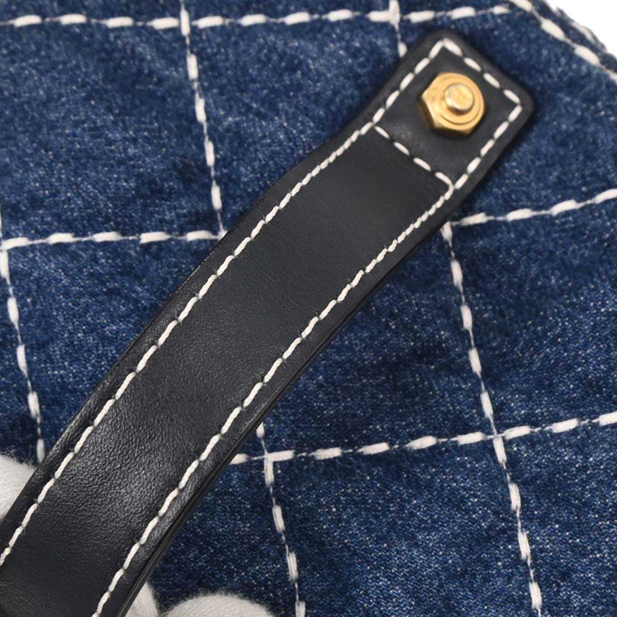 Chanel 2019 Blue Denim Vanity 2way Shoulder Handbag