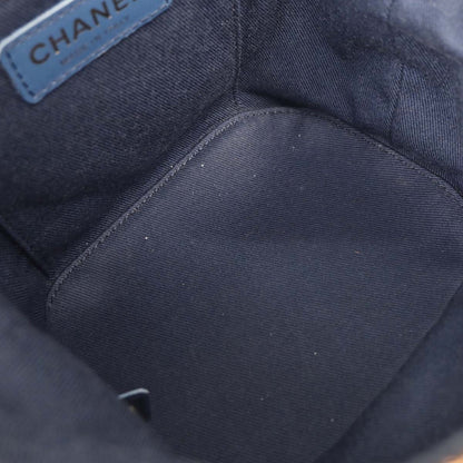 Chanel 2019 Blue Denim Vanity 2way Shoulder Handbag