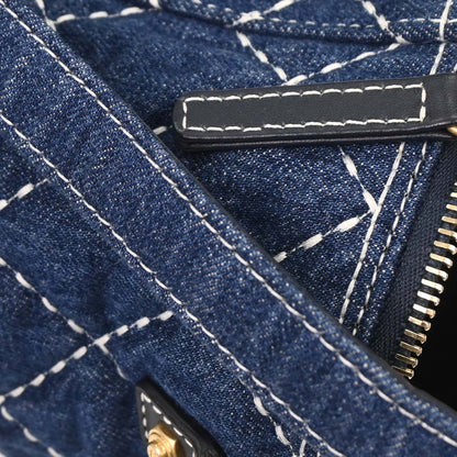 Chanel 2019 Blue Denim Vanity 2way Shoulder Handbag