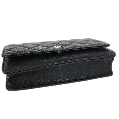 Chanel 2019 Black Caviar Classic WOC Wallet On Chain