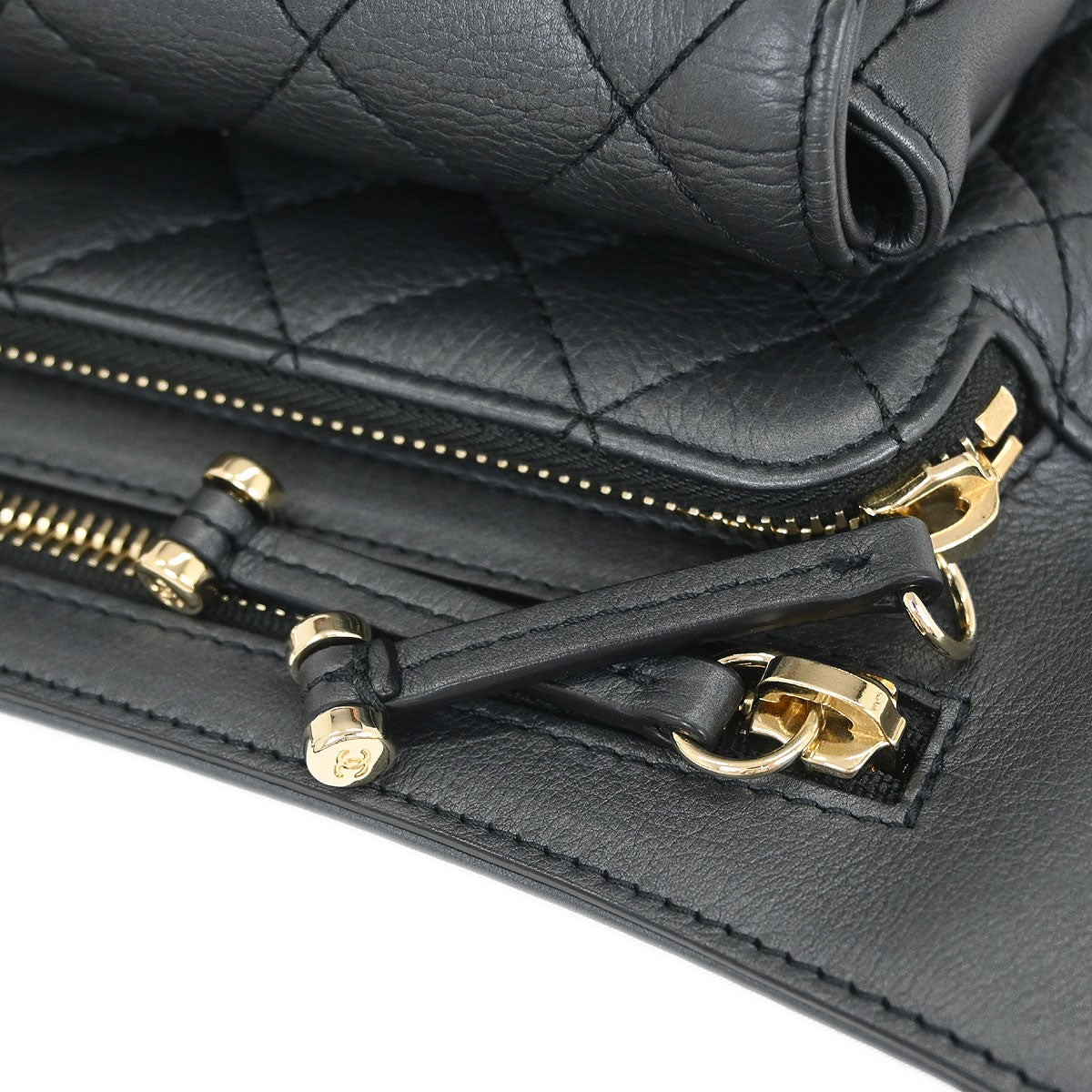 Chanel 2019 Gray Calfskin Waist Bum Bag