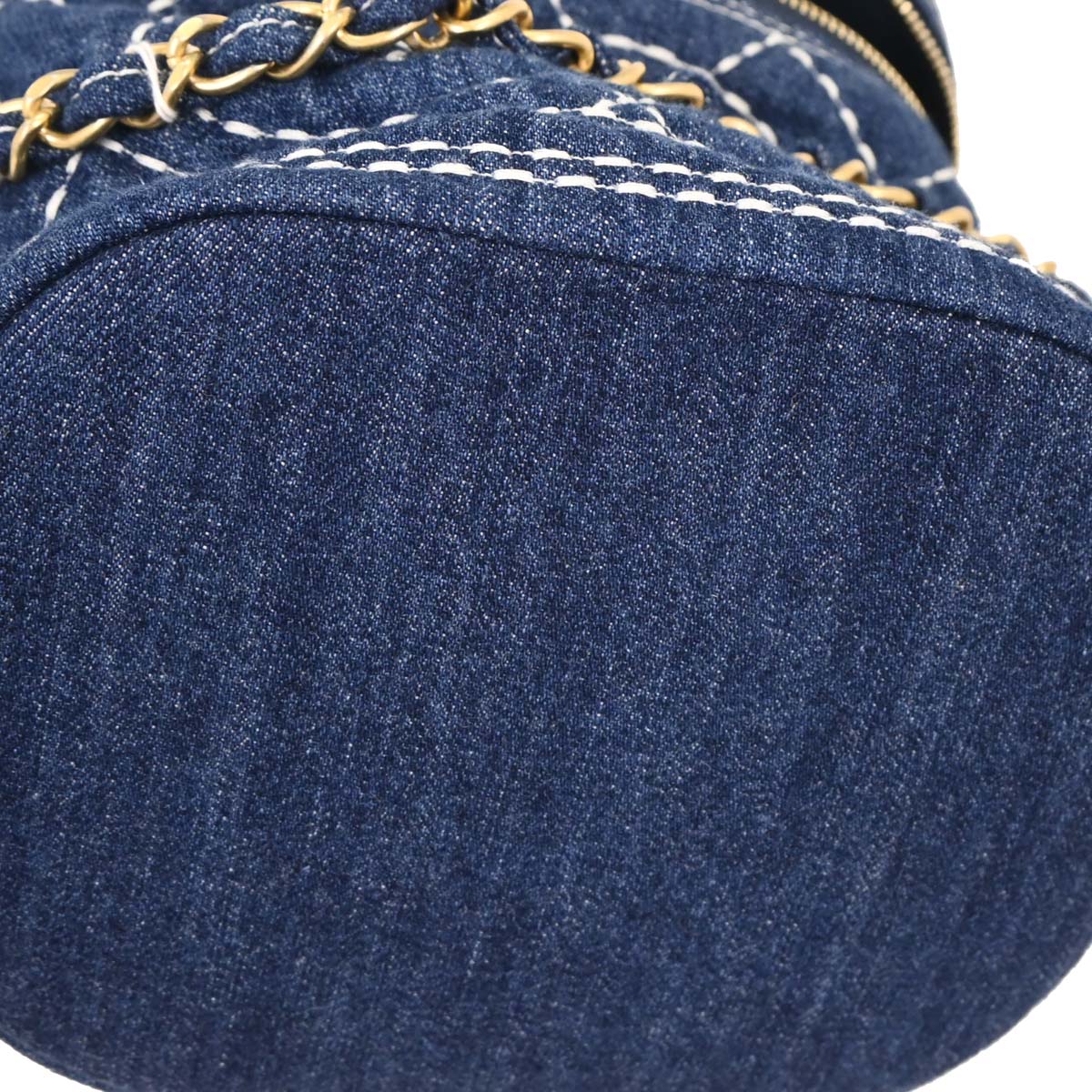 Chanel 2019 Blue Denim Vanity 2way Shoulder Handbag