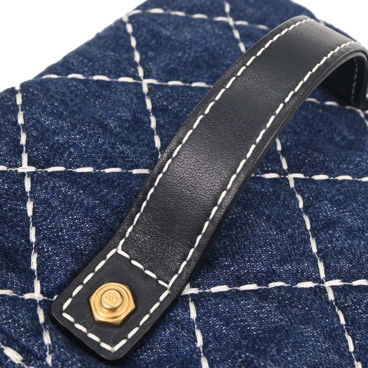 Chanel 2019 Blue Denim Vanity 2way Shoulder Handbag