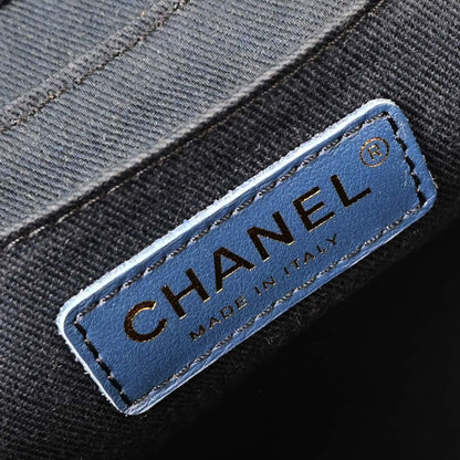 Chanel 2019 Blue Denim Vanity 2way Shoulder Handbag